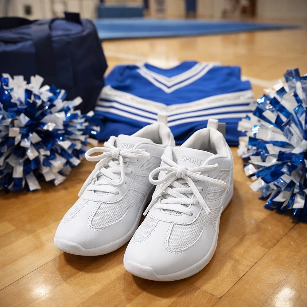 White Cheer Shoes Sneakers Lace-Up